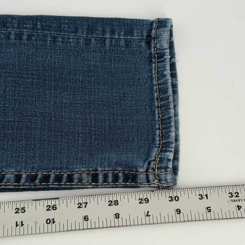 BKE Alec Straight Leg Jeans Mens 31R Medium Wash Faded Denim Pants - Picture 10 of 13